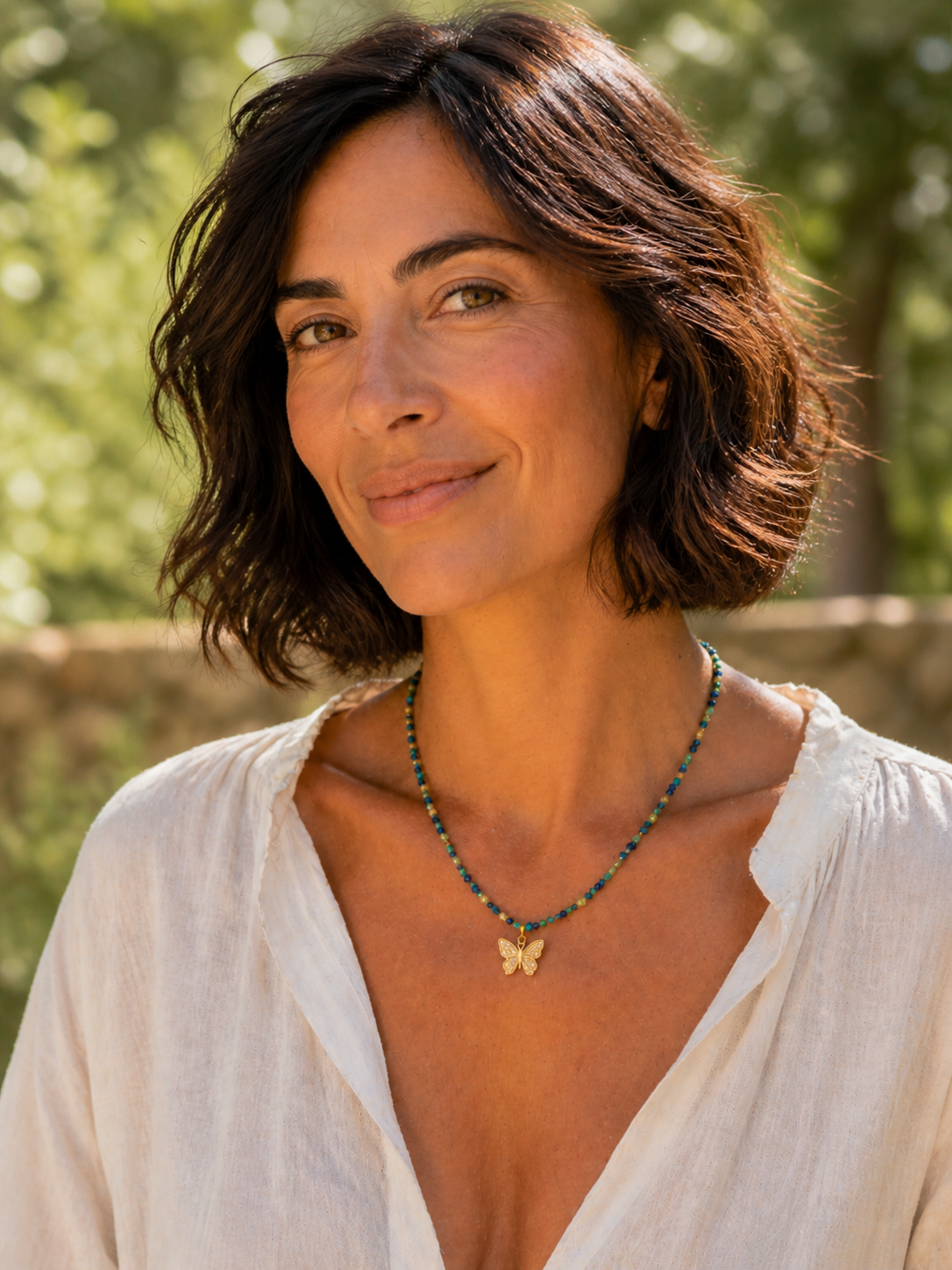 Collier ENVOL AZURÉ — Azurite naturelle