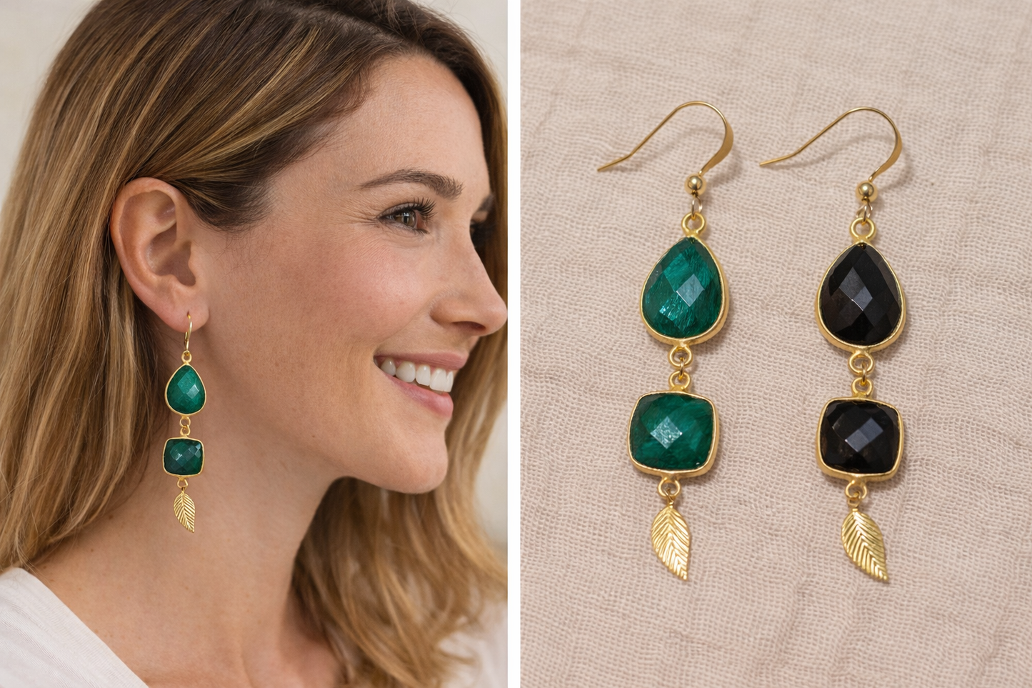 BOUCLES D'OREILLE ECLATS DE FEMME