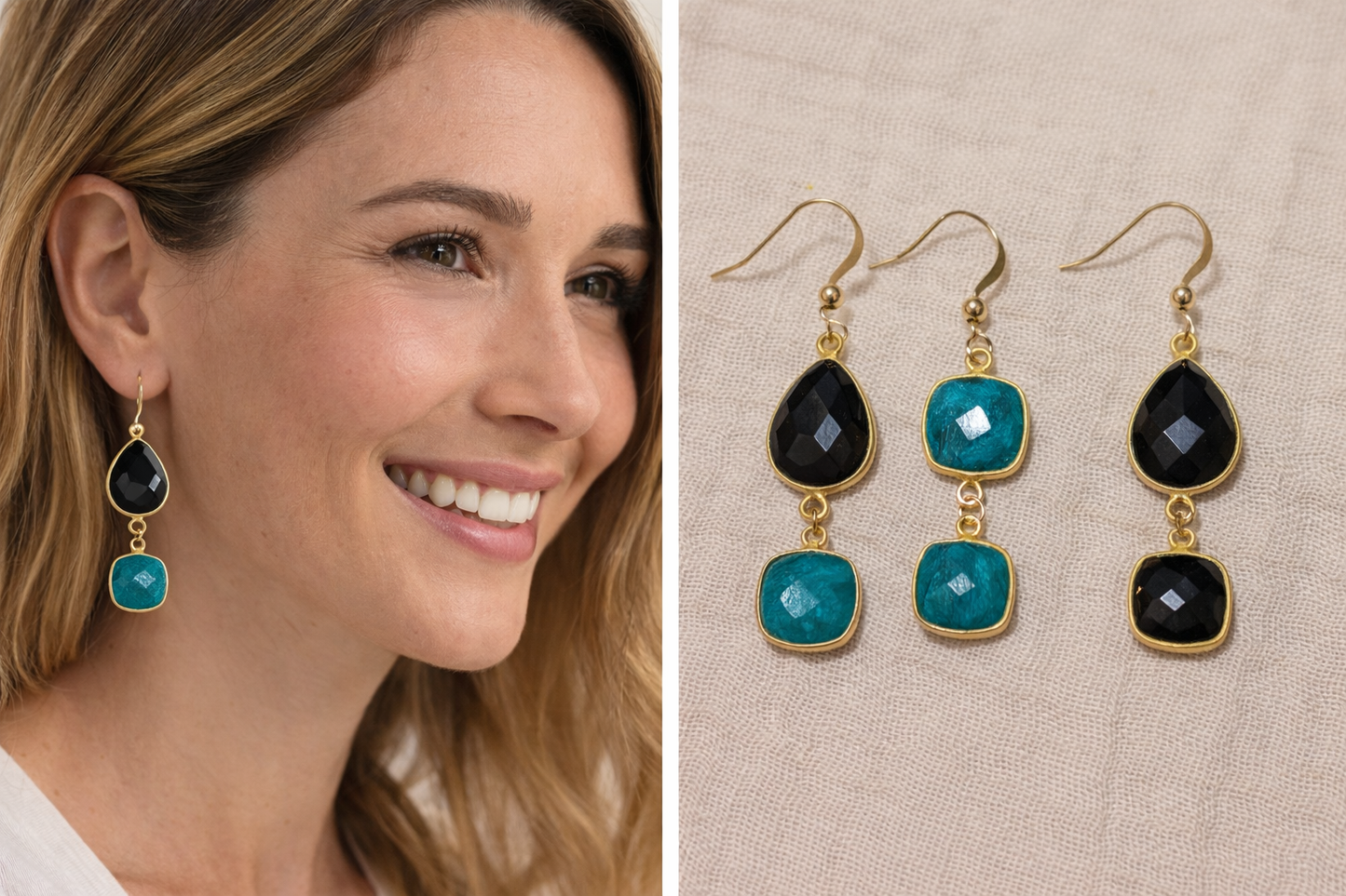 BOUCLES D'OREILLE ECLATS DE FEMME