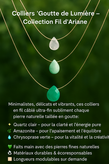 Collier Fil d’Ariane – Lien précieux au creux du cou
