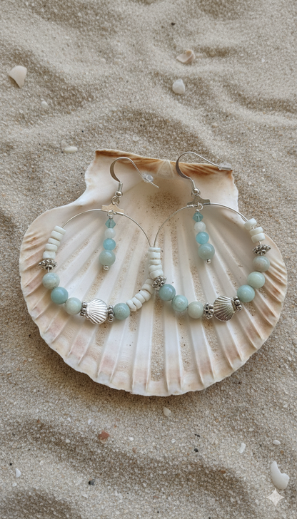 Boucles d’oreilles “Éclats du lagon”